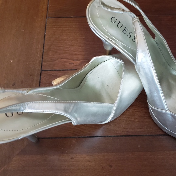 Guess Shoes - Guess Metallic Gold Stilettos